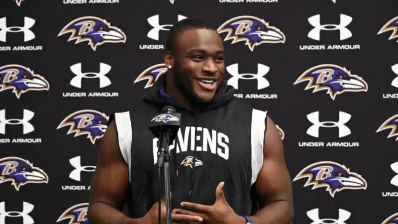 Nnamdi Madubuike in uniform at training camp after passing physical