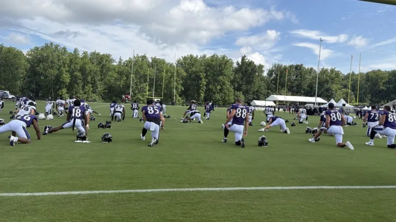WATCH: Ravens react post practice to their first day of pads this Training Camp