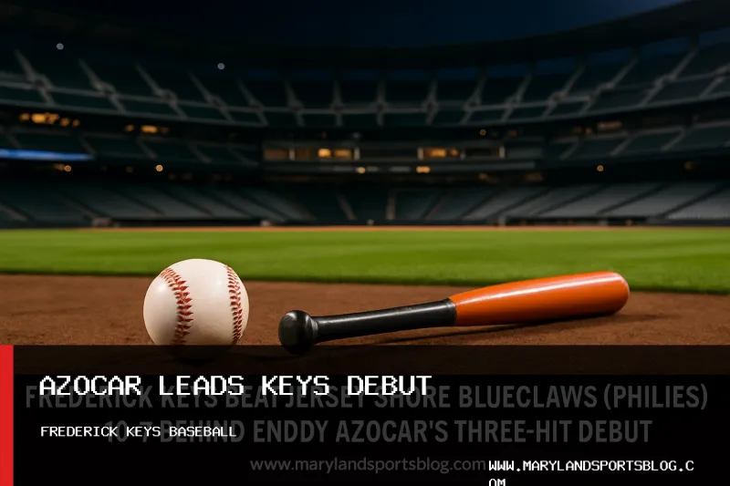Frederick Keys Beat Jersey Shore BlueClaws (Phillies) 10-7 Behind Enddy Azocar's Three-Hit Debut