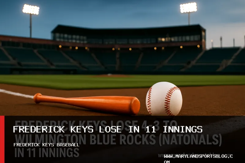Frederick Keys Lose 4-3 to Wilmington Blue Rocks (Nationals) in 11 Innings