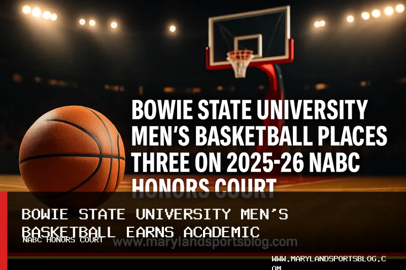 Bowie State men's basketball places three on 2025-26 NABC Honors Court