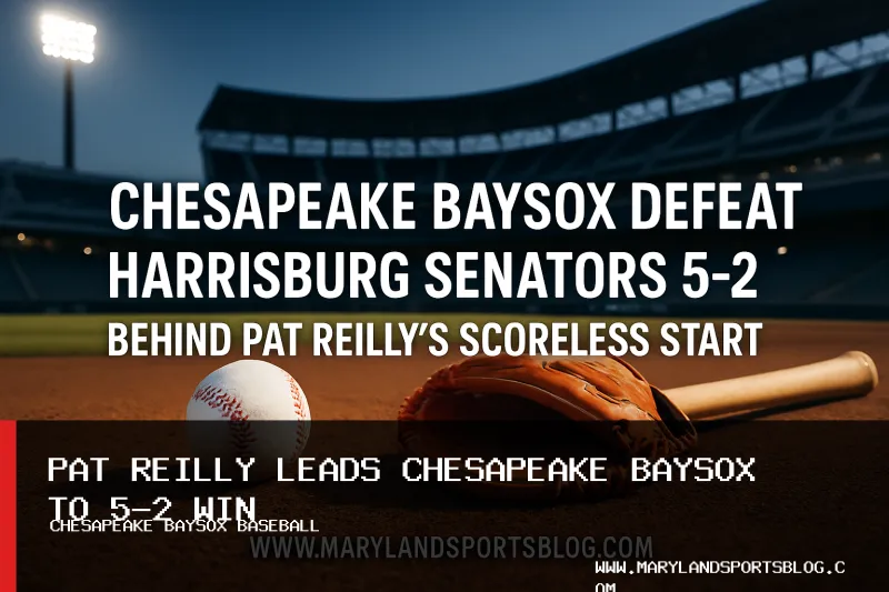 Chesapeake Baysox Defeat Harrisburg Senators 5-2 Behind Pat Reilly's Scoreless Start