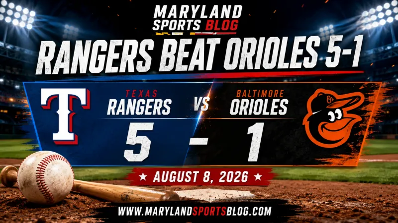 Orioles' Offense Goes Quiet as Rangers Defeat Baltimore 5-1