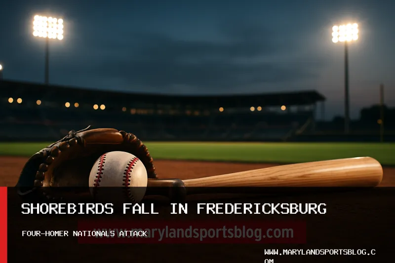 Delmarva Shorebirds Lose 9-5 to Fredericksburg Nationals After Four-Homer Attack