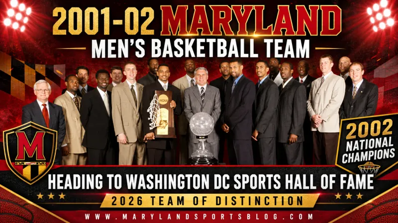 Maryland's 2001-02 National Championship Team Heading to Washington DC Sports Hall of Fame
