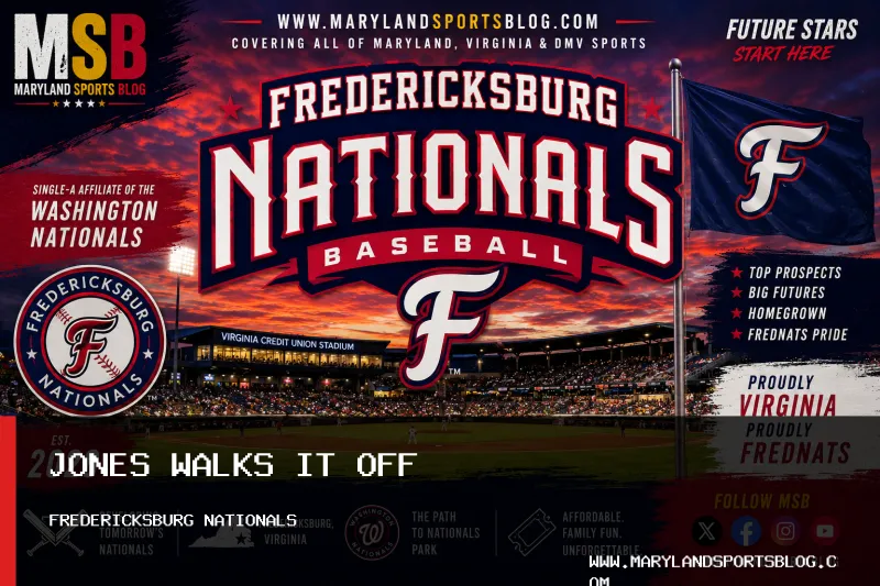 Sir Jamison Jones Walk-Off Win Lifts Fredericksburg Nationals Over Delmarva Shorebirds, 9-8