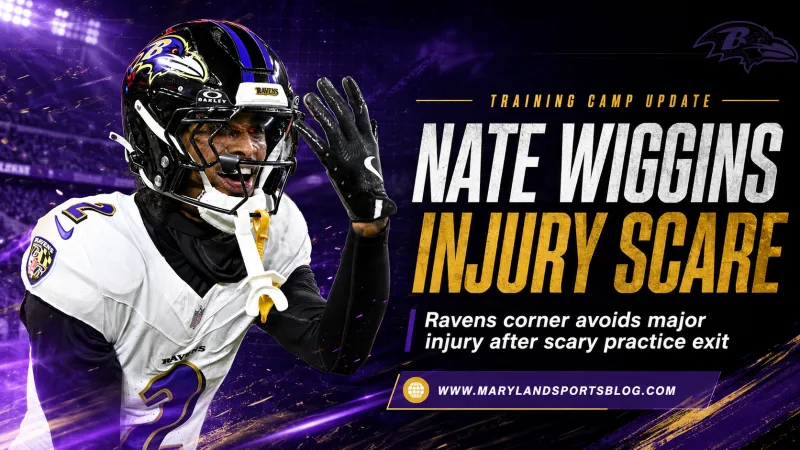 Ravens Avoid Major Injury as Nate Wiggins' Scary Practice Exit Reportedly Ends With Good News