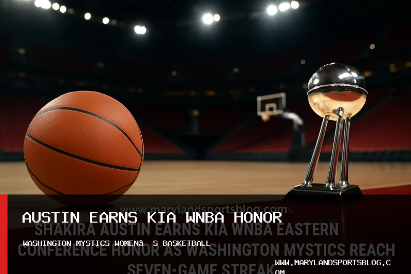 Shakira Austin Earns Kia WNBA Eastern Conference Honor as Washington Mystics Reach Seven-Game Streak