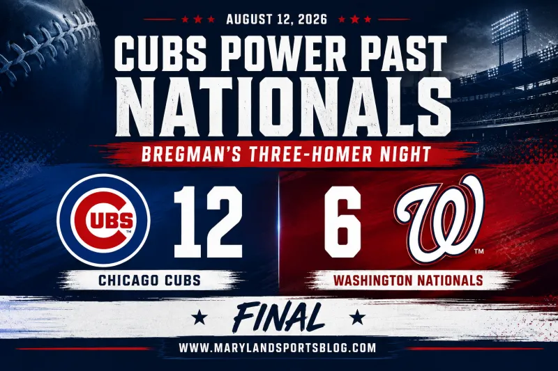 Bregman's Three-Homer Night Powers Cubs Past Nationals, 12-6