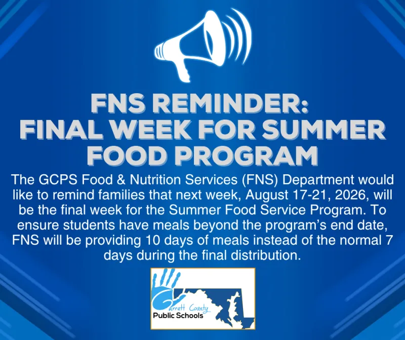 Final Week of Public Schools Summer Food Service Program