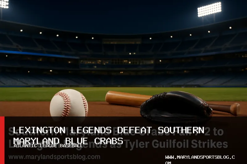 Southern Maryland Blue Crabs Fall 7-2 to Lexington Legends as Tyler Guilfoil Strikes Out Eight