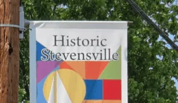 New Banners Welcome Visitors to the Historic Stevensville Arts & Entertainment District