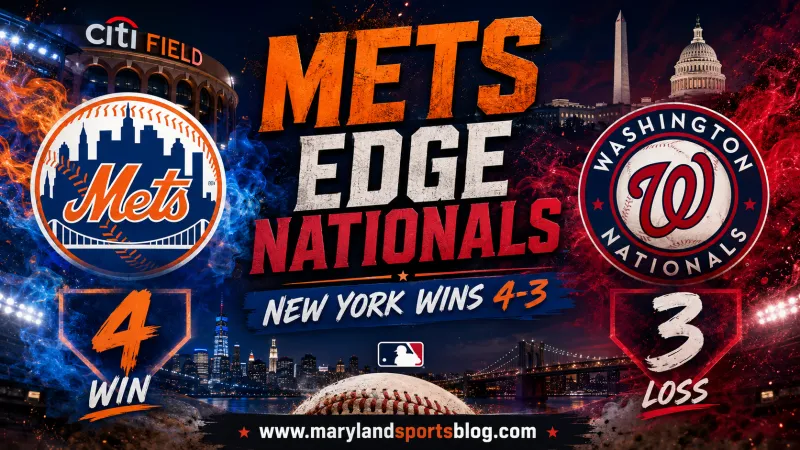 Nationals Come Up Short as Mets Complete Sweep With 4-3 Win