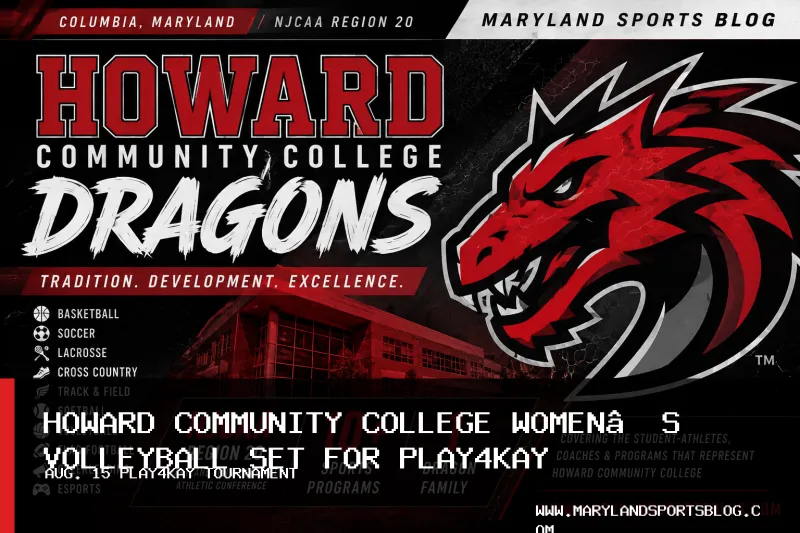 Howard Community College Women's Volleyball Scheduled for Aug. 15 Play4Kay Tournament