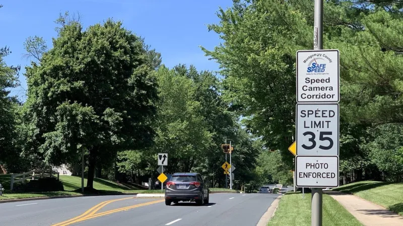 Montgomery County testing cameras that catch speeding on green lights