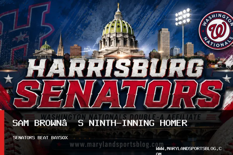 Harrisburg Senators Rally Past Baysox 3-2 on Sam Brown's Ninth-Inning Homer