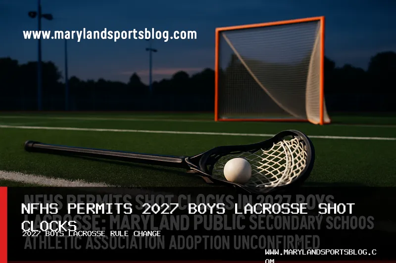 NFHS Permits Shot Clocks in 2027 Boys Lacrosse; Maryland Public Secondary Schools Athletic Association Adoption Unconfirmed