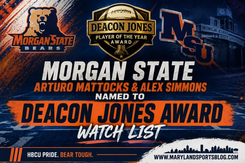 Morgan State's Arturo Mattocks, Alex Simmons Named to Deacon Jones Award Watch List