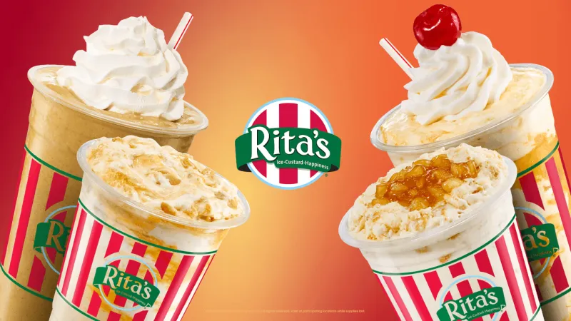 Rita's to return pumpkin, apple butter flavors & frozen treats for fall season
