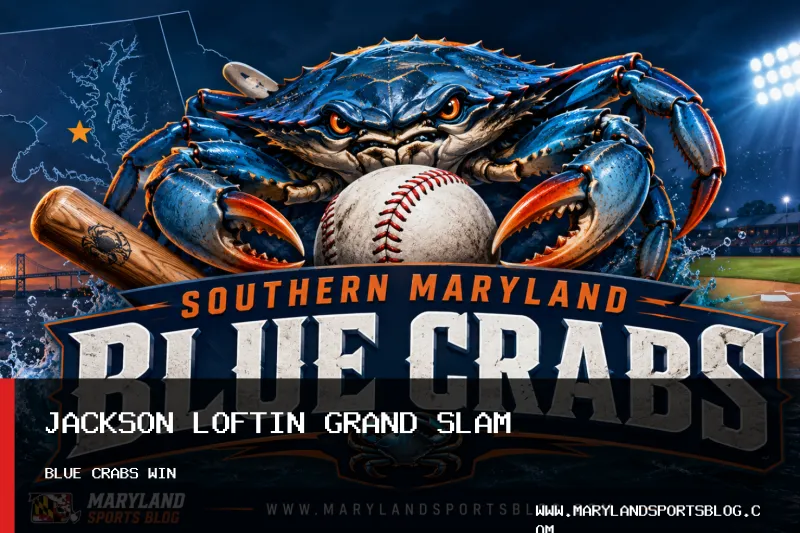 Southern Maryland Blue Crabs Beat Gastonia Ghost Peppers 13-3 Behind Jackson Loftin Grand Slam
