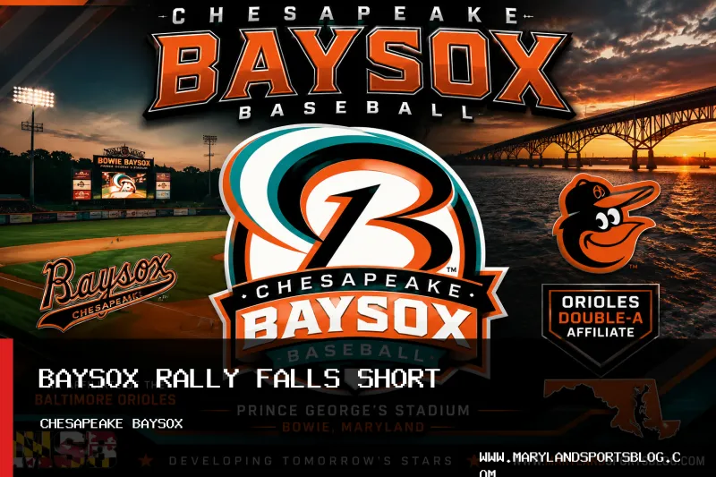 Chesapeake Baysox Rally From Four-Run Deficit Before 5-4 Loss to Harrisburg Senators