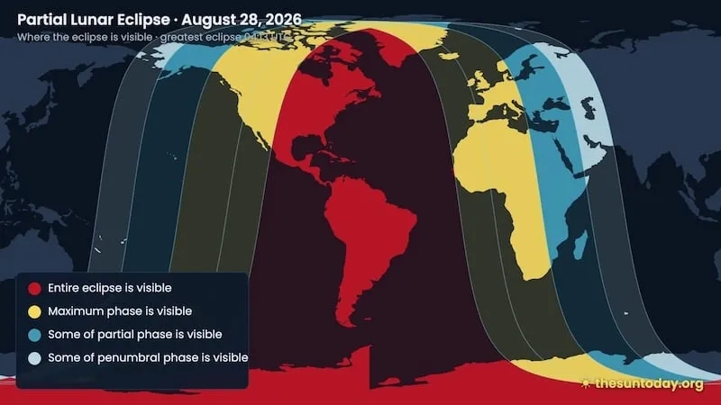 Deep Partial Lunar Eclipse Overnight Tonight!