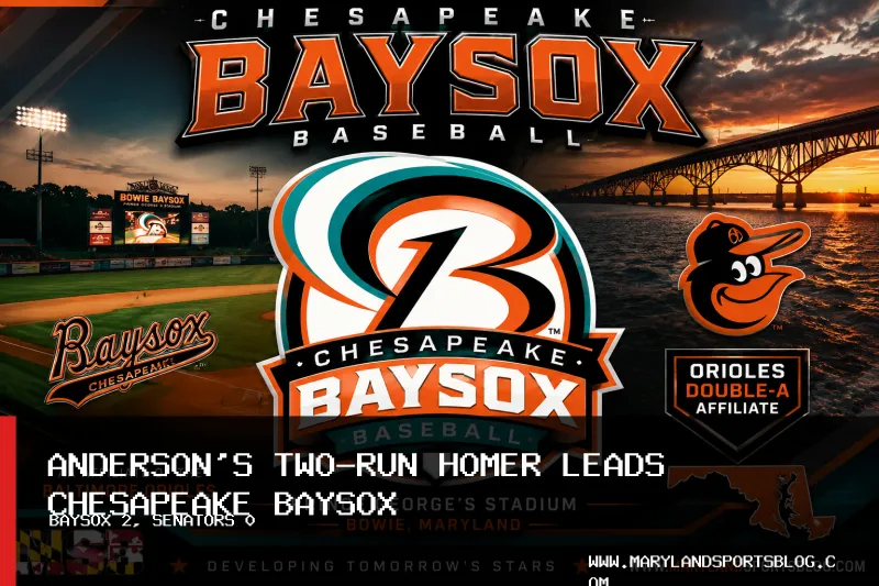 Ethan Anderson's Two-Run Homer Leads Chesapeake Baysox to Rain-Shortened Win Over Harrisburg Senators