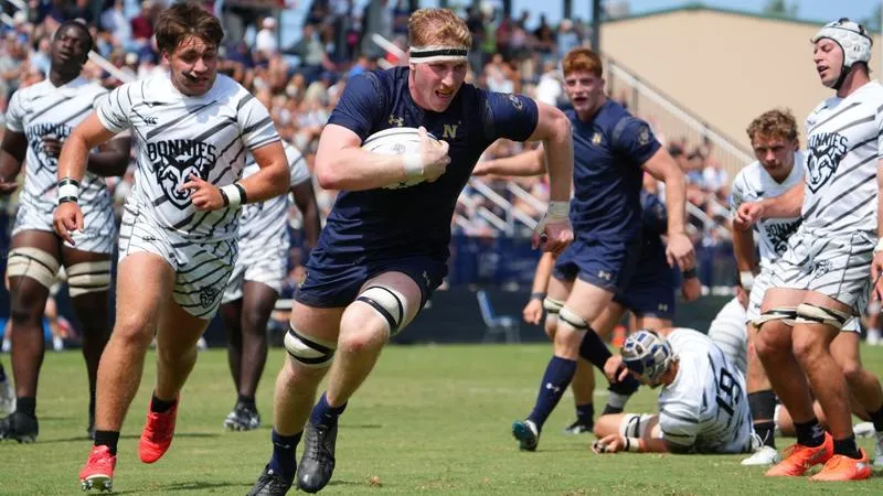 Balanced Offensive Attack Leads Navy Men's Rugby to 50-0 Opening Win