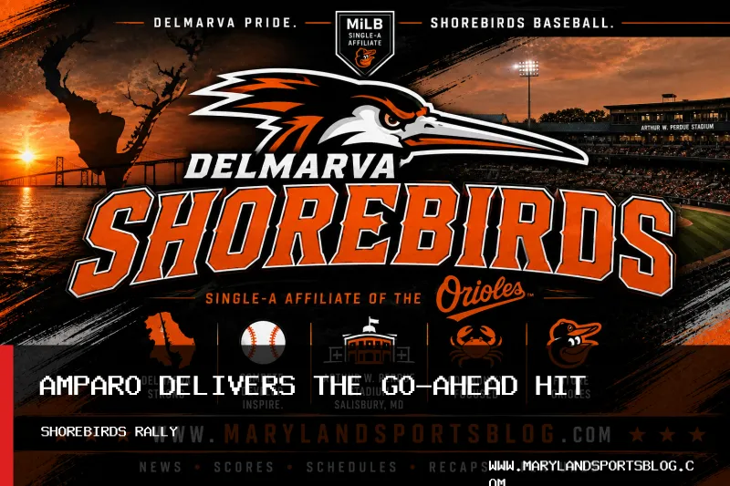 Flix Amparo's Eighth-Inning Single Lifts Delmarva Shorebirds Past Fredericksburg Nationals