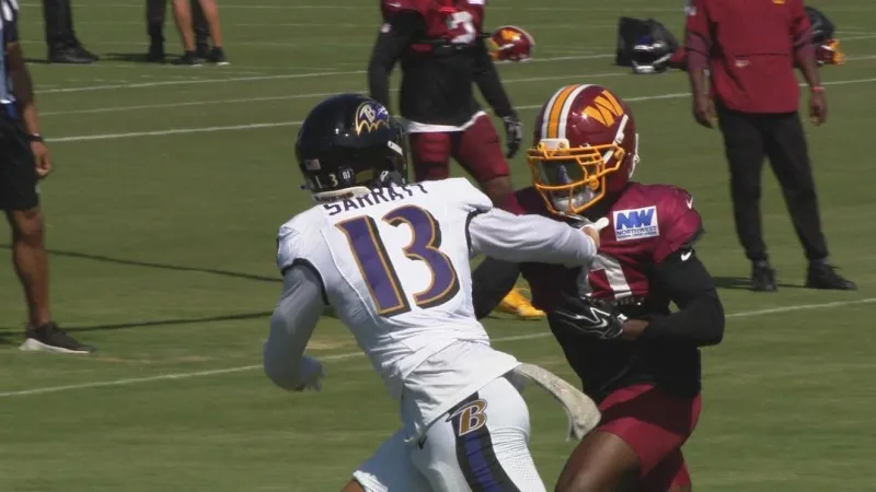 Ravens, Commanders square off in joint practice in Owings Mills