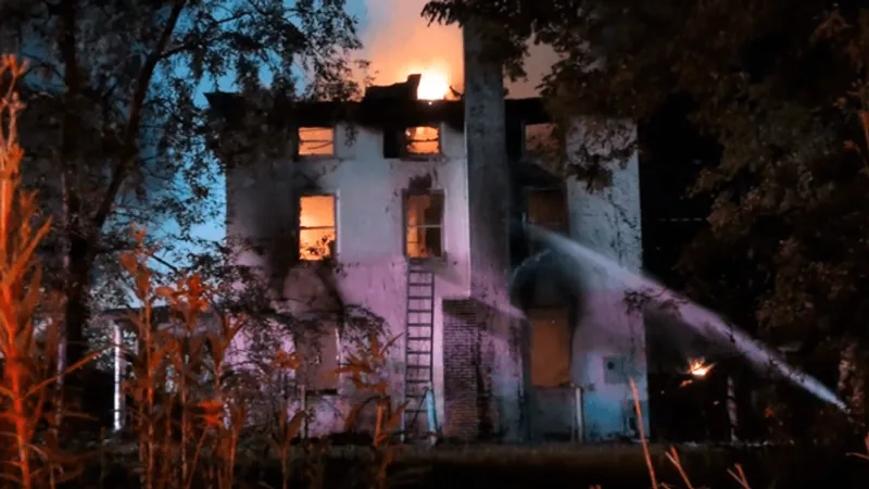 Elkton home fully engulfed in flames after fire reported night before