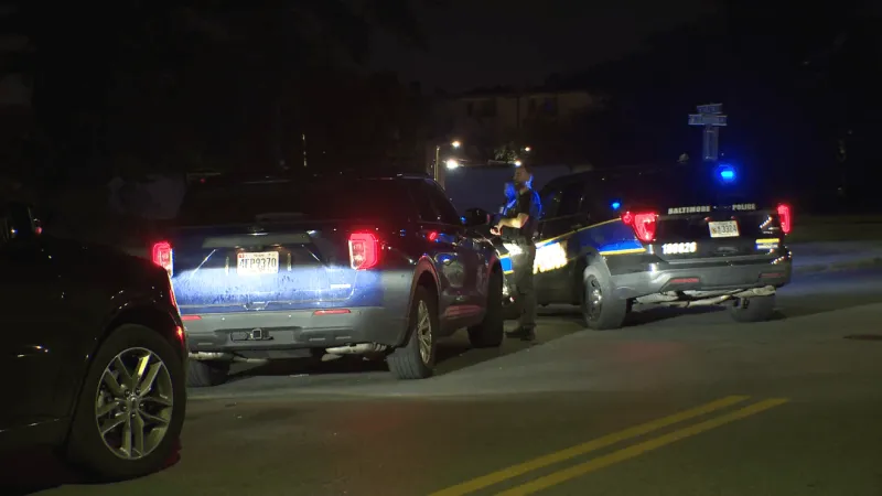 Suspects fled after stolen car hits BPD patrol car in southwest Baltimore