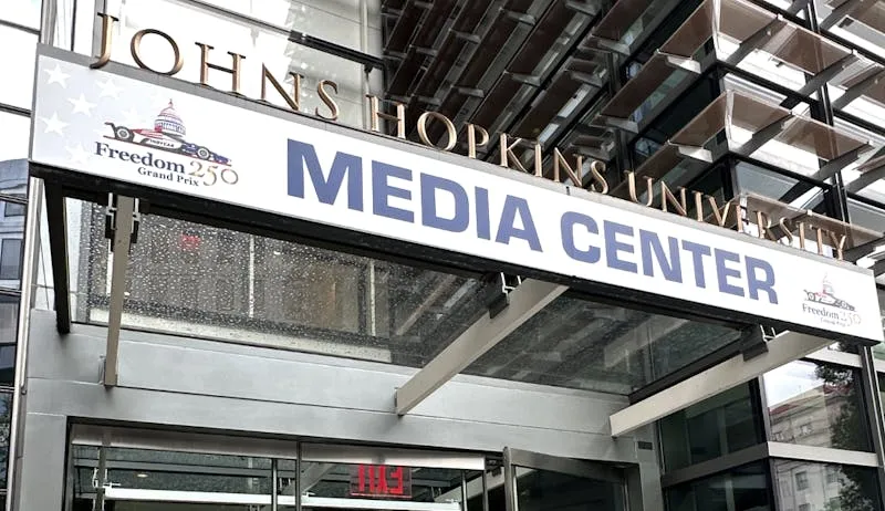 University's Bloomberg Center used for Trump-backed Freedom 250 motor race