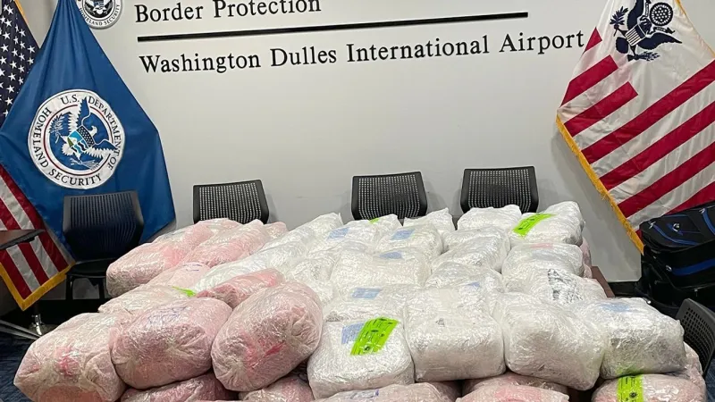 Virginia troopers arrest 2 men after 764 pounds of khat seized at Dulles Airport