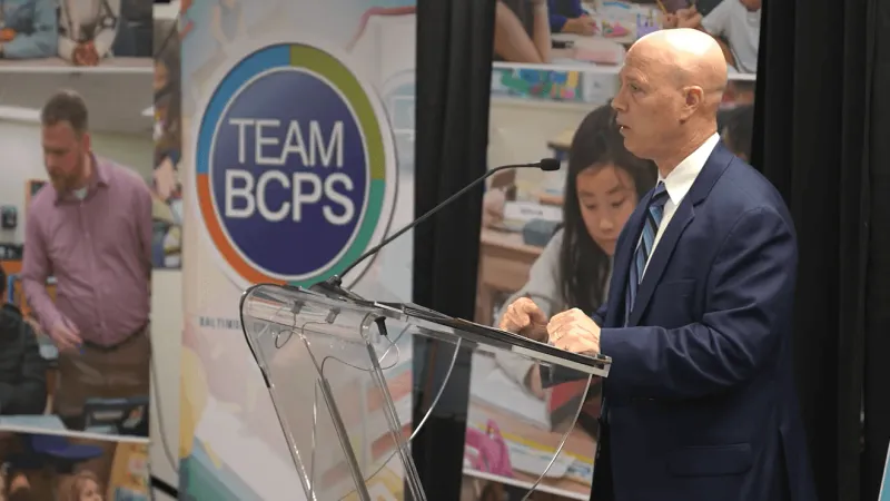 Heiser takes helm of Baltimore County Schools, feels 'responsibility, not pressure'
