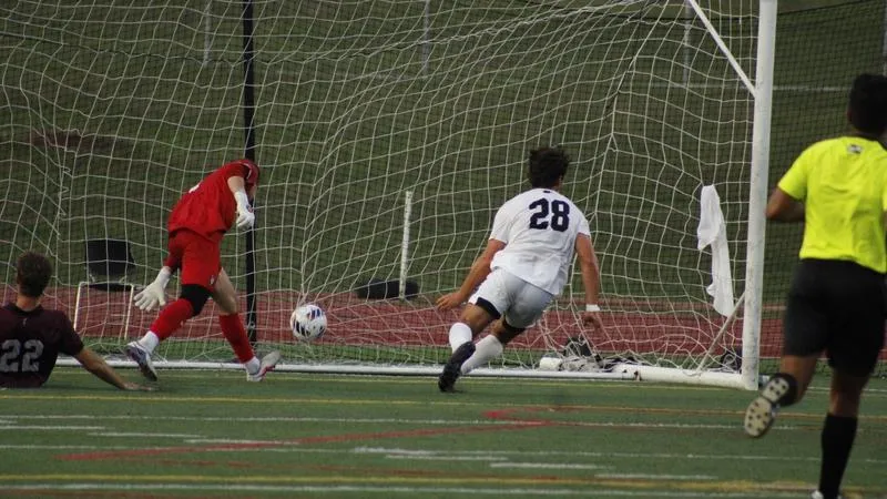 Kennedy's Brace Leads Men's Soccer to Upset Victory Over #8 Huskies