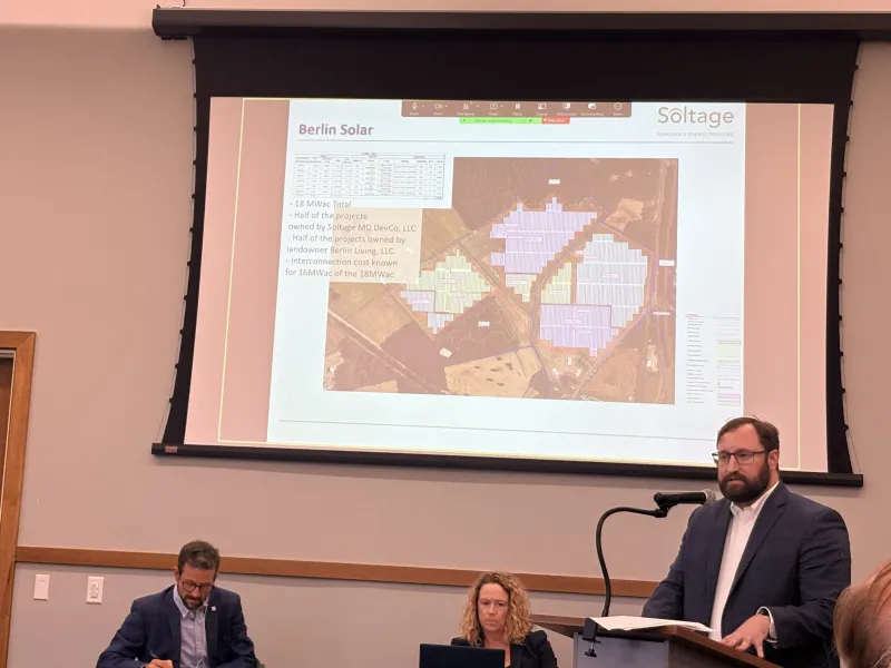 State backing Berlin solar project, could be largest in county