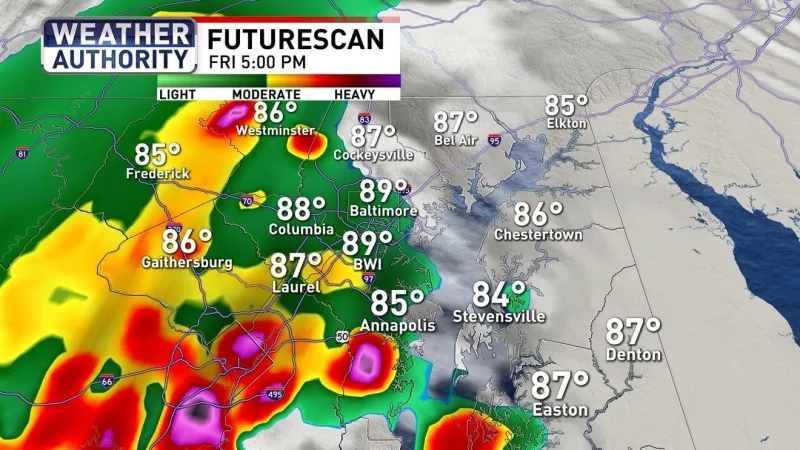 More heat, humidity, and storms ahead of Labor Day weekend
