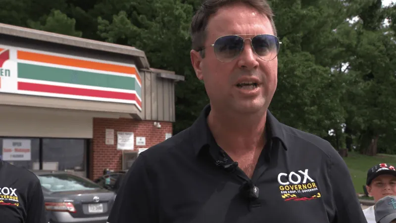 Dan Cox brings campaign to Baltimore neighborhoods, talks crime concerns