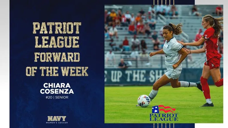 Chiara Cosenza Named Patriot League Forward of the Week