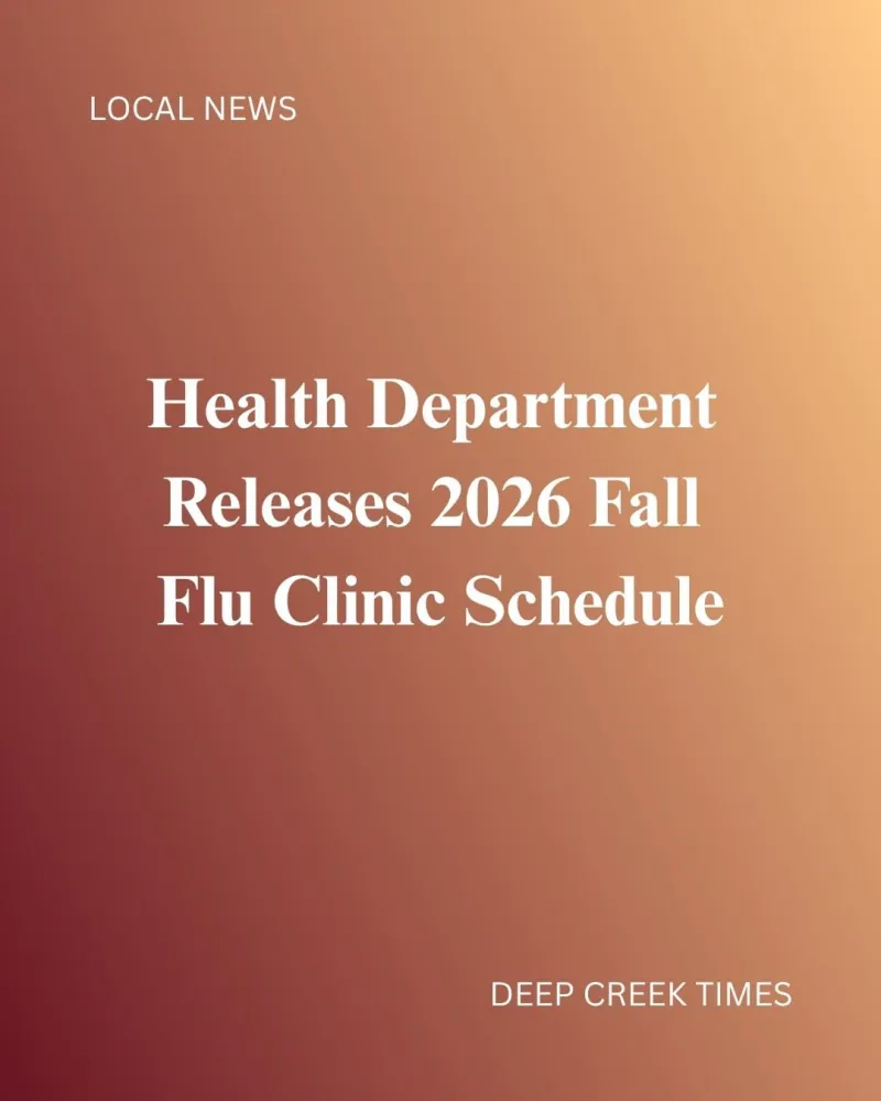 Health Department Releases 2026 Fall Flu Clinic Schedule