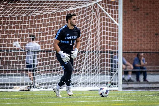 Ellis, Ghanem Lead Johns Hopkins Past Lebanon Valley, 2-0