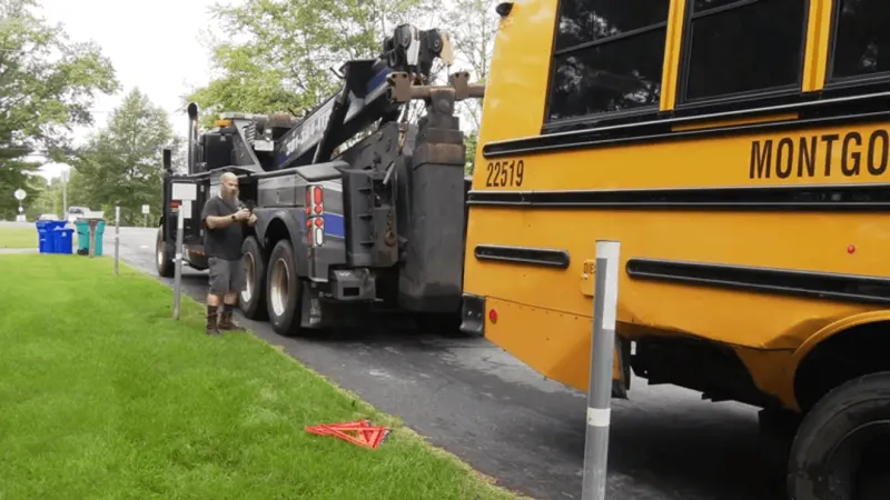 2 adults, 1 student hurt in Montgomery County school bus crash