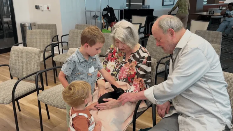 PHOTOS: Hunt Valley seniors hop into National Grandparents Day with rescued rabbits
