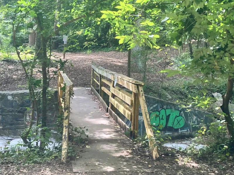 Footbridge over Wyman Park's Stony Run reopens