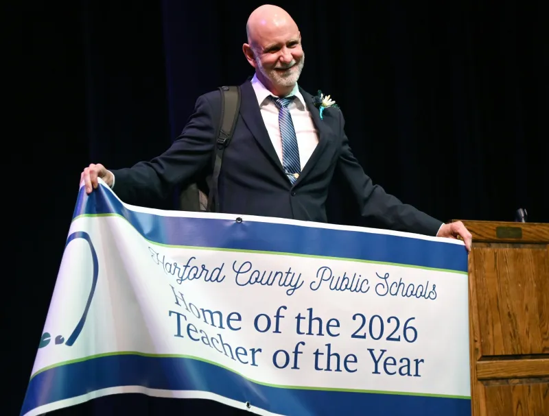 North Harford High School English Department Chair Michael James selected as one of seven finalists for 2026-2027 Maryland Teacher of the Year