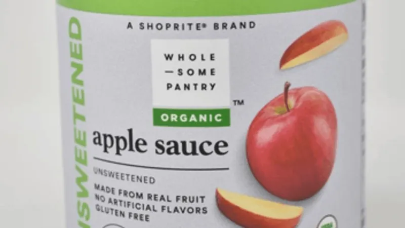 Wakefern Food Corp. voluntarily recalls unsweetened apple sauce due to patulin levels