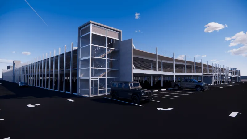 New garage expected to relieve Reagan National Airport parking crunch still not finished