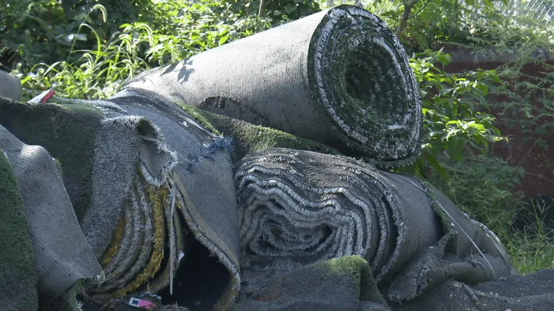 Crews remove illegally dumped artificial turf in Mount Clare as residents voice concerns