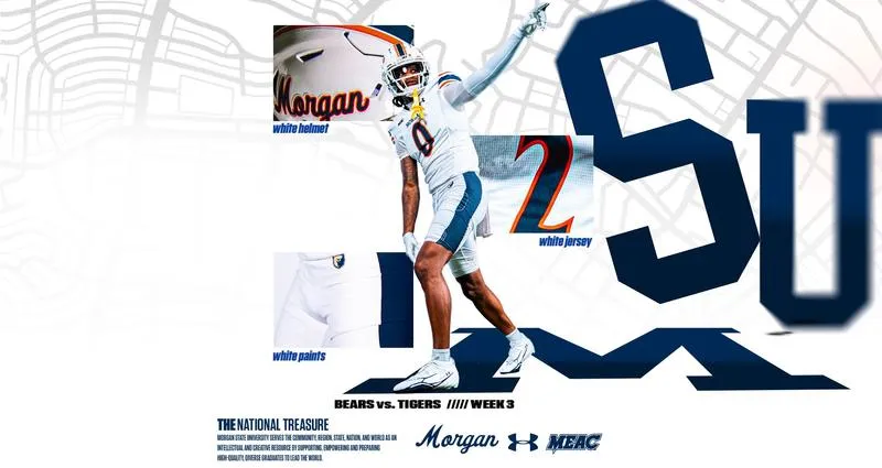 Morgan State Football to Rock All-White Look for Battle For Greater Baltimore Clash